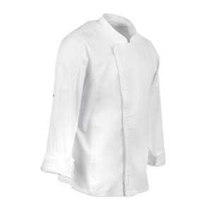 Kokandusvest segasuuruses valge lukuga Hartford - suurus XL - Chef Works - Fourniresto