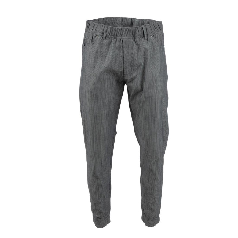 Köögipüksid Jogger peenete mustvalgete triipudega - suurus S - Chef Works - Fourniresto Köögipüksid Jogger peenete mustvalgete triipudega - suurus S - Chef Works - Fourniresto