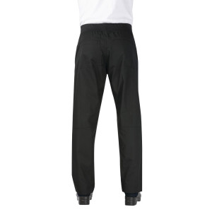 Mustad meeste kitsad püksid - suurus M - Chef Works - Fourniresto