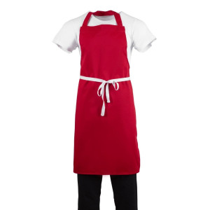 Punane polüester-puuvillane põllekleit - Whites Chefs Clothing - Fourniresto
