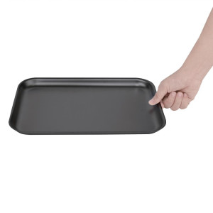 Alumiiniumist anodeeritud küpsetusplaat 320 x 215 mm - Vogue - Fourniresto