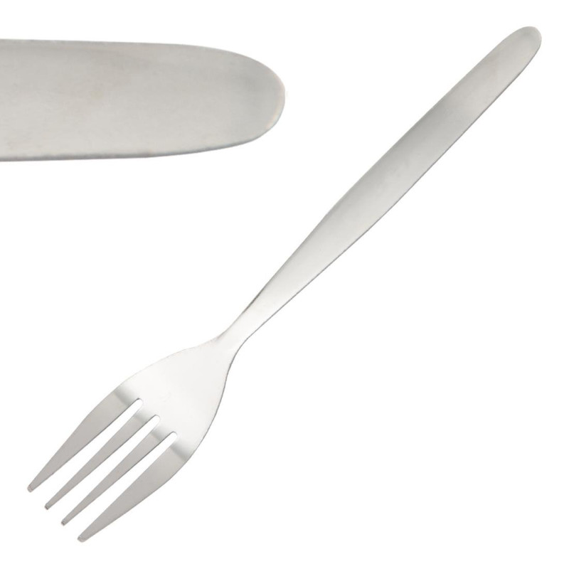 Dessert Fork Kelso In Stainless Steel - Set of 12 - Olympia - Fourniresto Dessert Fork Kelso In Stainless Steel - Set of 12 - Olympia - Fourniresto