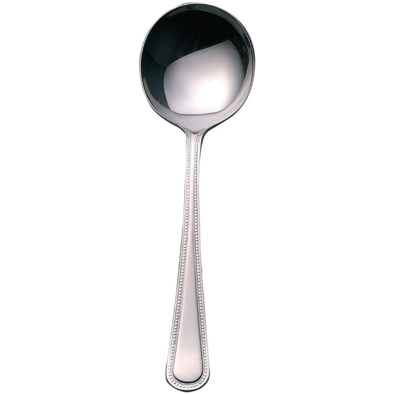 Cuillère À Soupe Ronde Bead En Inox - Lot De 12 - Olympia - Fourniresto Cuillère À Soupe Ronde Bead En Inox - Lot De 12 - Olympia - Fourniresto