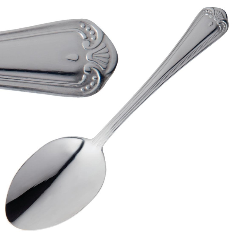 Jesmond Stainless Steel Soup Spoon - Set of 12 - Olympia - Fourniresto Jesmond Stainless Steel Soup Spoon - Set of 12 - Olympia - Fourniresto