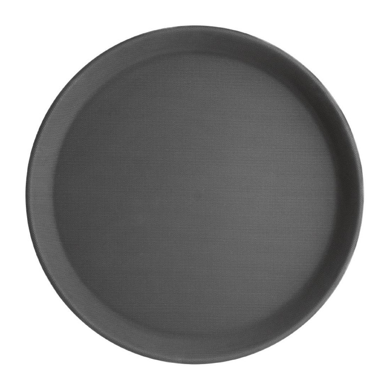 Round Black Non-Slip Tray Ø 356 mm - Olympia KRISTALLON - Fourniresto Round Black Non-Slip Tray Ø 356 mm - Olympia KRISTALLON - Fourniresto