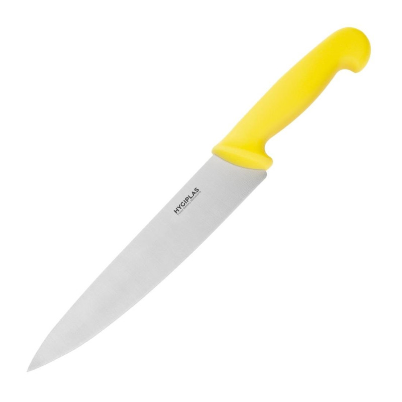 Yellow Chef's Knife Blade 21.5 cm - Hygiplas - Fourniresto Yellow Chef's Knife Blade 21.5 cm - Hygiplas - Fourniresto