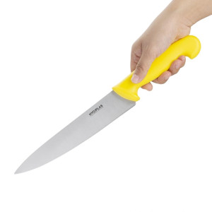 Koka kollane nuga 21,5 cm tera - Hygiplas - Fourniresto