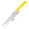 Koka kollane nuga 21,5 cm tera - Hygiplas - Fourniresto