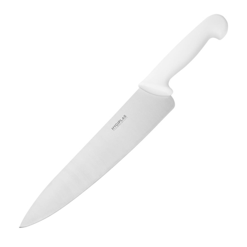 Couteau De Cuisinier Blanc Lame 25,5 Cm - Hygiplas - Fourniresto Couteau De Cuisinier Blanc Lame 25,5 Cm - Hygiplas - Fourniresto