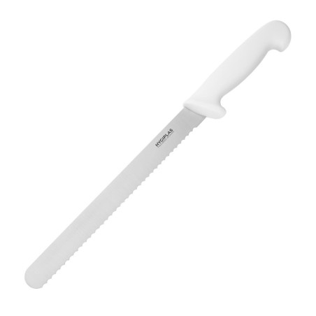Nugade komplekt valge sakilise teraga 25,5 cm - Hygiplas - Fourniresto