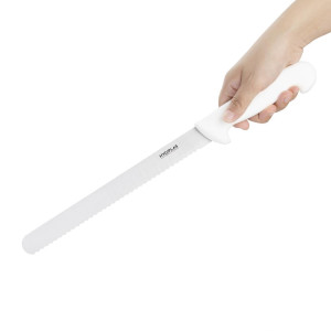 Nugade komplekt valge sakilise teraga 25,5 cm - Hygiplas - Fourniresto