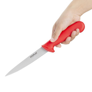 Punase käepidemega fileerimisnuga, tera 15 cm - Hygiplas - Fourniresto
