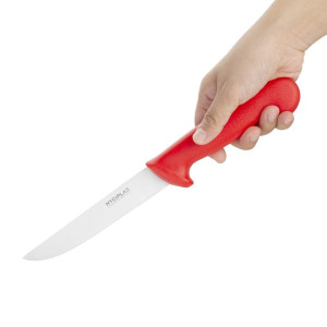 Nuga luude eemaldamiseks punane jäik tera 15 cm - Hygiplas - Fourniresto