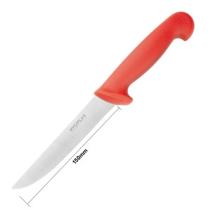 Nuga luude eemaldamiseks punane jäik tera 15 cm - Hygiplas - Fourniresto