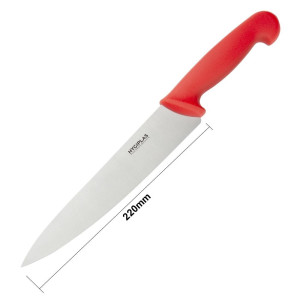 Koka punane nuga teraga 21,5 cm - Hygiplas - Fourniresto
