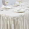 Nappe ja rüütelaud ecrus värvilised kortsutatud 750 x 1820 mm - FourniResto - Fourniresto