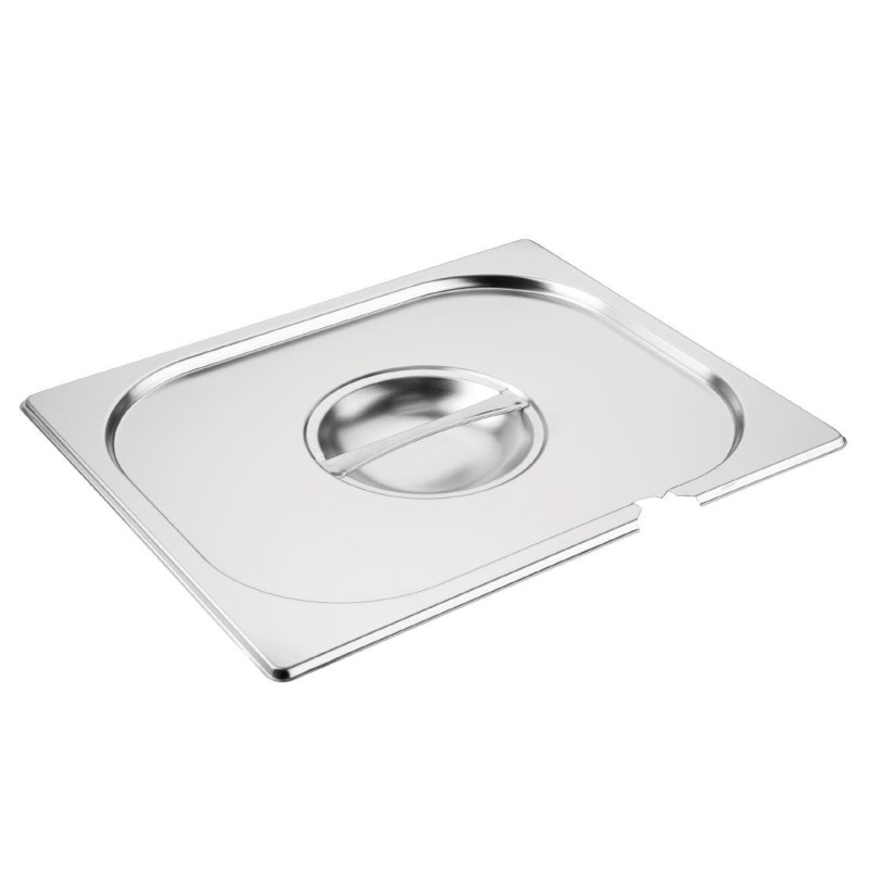 Couvercle Inox Gn 1/2 Avec Encoche - Vogue - Fourniresto Couvercle Inox Gn 1/2 Avec Encoche - Vogue - Fourniresto