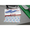 Sinised standardse suurusega plaastripakid - 70 x 25 mm - 100 tk komplektis - FourniResto - Fourniresto
