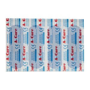Sinised standardse suurusega plaastripakid - 70 x 25 mm - 100 tk komplektis - FourniResto - Fourniresto