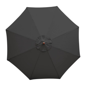 Must ümmargune päikesevari Ø 3 M - Bolero - Fourniresto