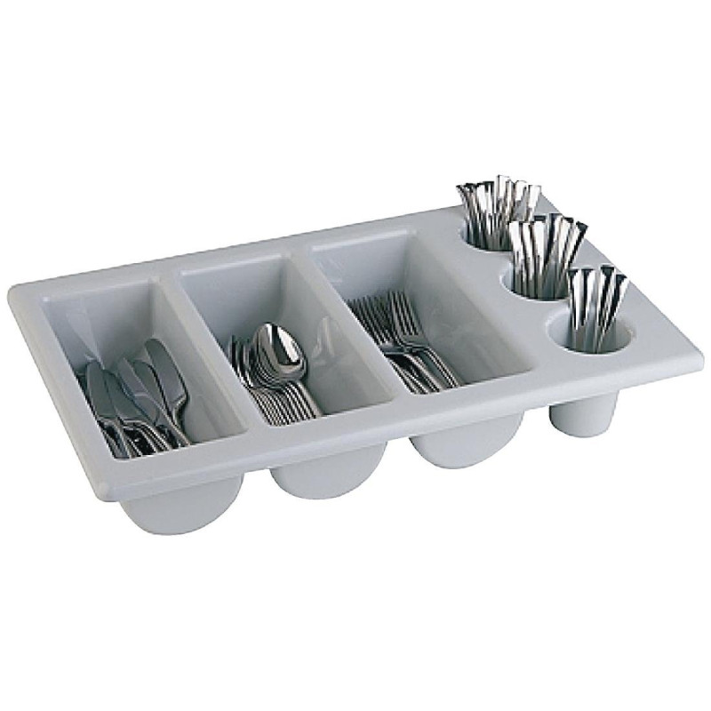 Nõudealus hall 6 sektsiooniga GN 1/1 325 x 530 mm - APS - Fourniresto Nõudealus hall 6 sektsiooniga GN 1/1 325 x 530 mm - APS - Fourniresto