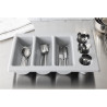 Nõudealus hall 6 sektsiooniga GN 1/1 325 x 530 mm - APS - Fourniresto
