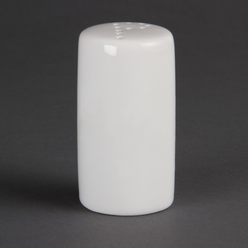 White Pepper Shaker 80 mm - Set of 12 - Olympia - Fourniresto White Pepper Shaker 80 mm - Set of 12 - Olympia - Fourniresto
