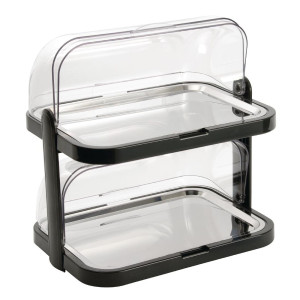 Klapiga kahe riiuliga külmalaud 440 x 320 mm - APS - Fourniresto
