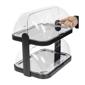 Klapiga kahe riiuliga külmalaud 440 x 320 mm - APS - Fourniresto