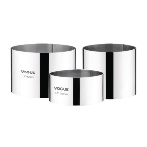 Vahu ring roostevabast terasest Ø 90 mm K 60 mm - Vogue - Fourniresto