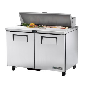 Roostevabast terasest ettevalmistuslett 2 ustega 340 L - TRUE - Fourniresto