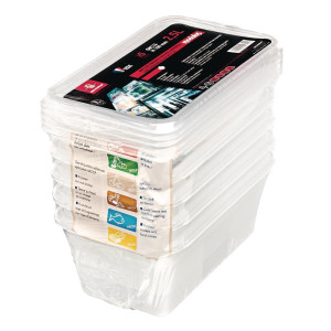 Hoiustamiskast GN 1/4 intensiivseks kasutamiseks 3,5 L - 5 tk komplektis - Bourgeat - Fourniresto