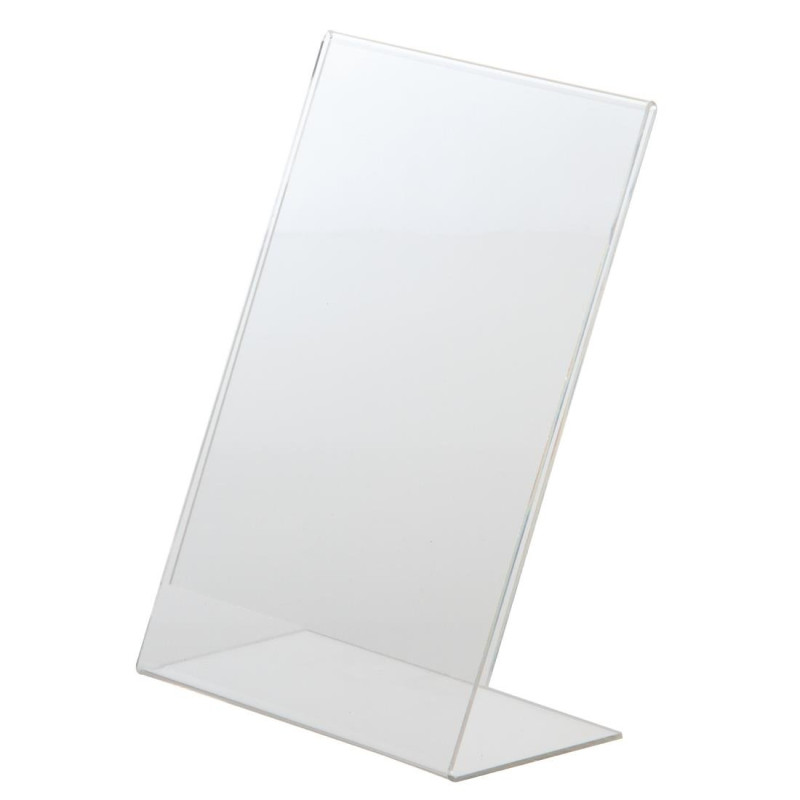 Protective Inclined Acrylic Menu Holder A5 - Olympia - Fourniresto Protective Inclined Acrylic Menu Holder A5 - Olympia - Fourniresto
