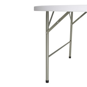 Ümar kokkupandav laud keskel valge Ø 1530 mm - Bolero - Fourniresto