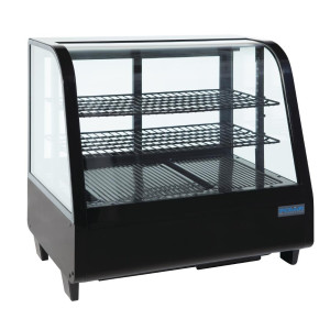 Musta lauallinen jahutusvitrin 100 L - Polar - Fourniresto