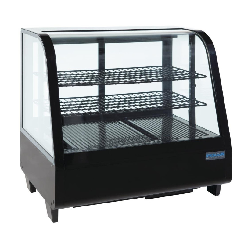 Musta lauallinen jahutusvitrin 100 L - Polar - Fourniresto Musta lauallinen jahutusvitrin 100 L - Polar - Fourniresto