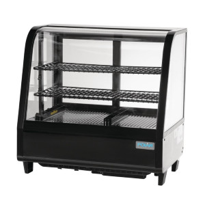Musta lauallinen jahutusvitrin 100 L - Polar - Fourniresto