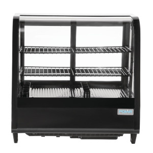 Musta lauallinen jahutusvitrin 100 L - Polar - Fourniresto