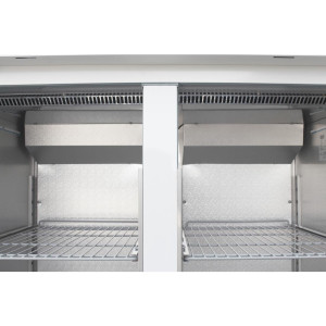 Positiivne valge GN 2/1 topeltukseline külmik 1200 L - Polar - Fourniresto