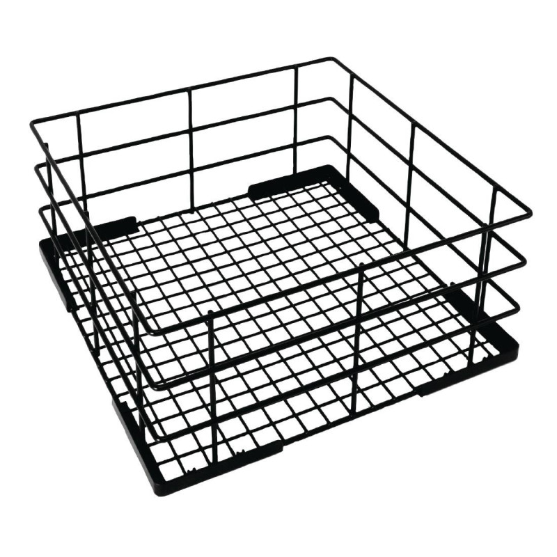High Washing Basket for Glasses 400 x 400 mm - Vogue - Fourniresto High Washing Basket for Glasses 400 x 400 mm - Vogue - Fourniresto