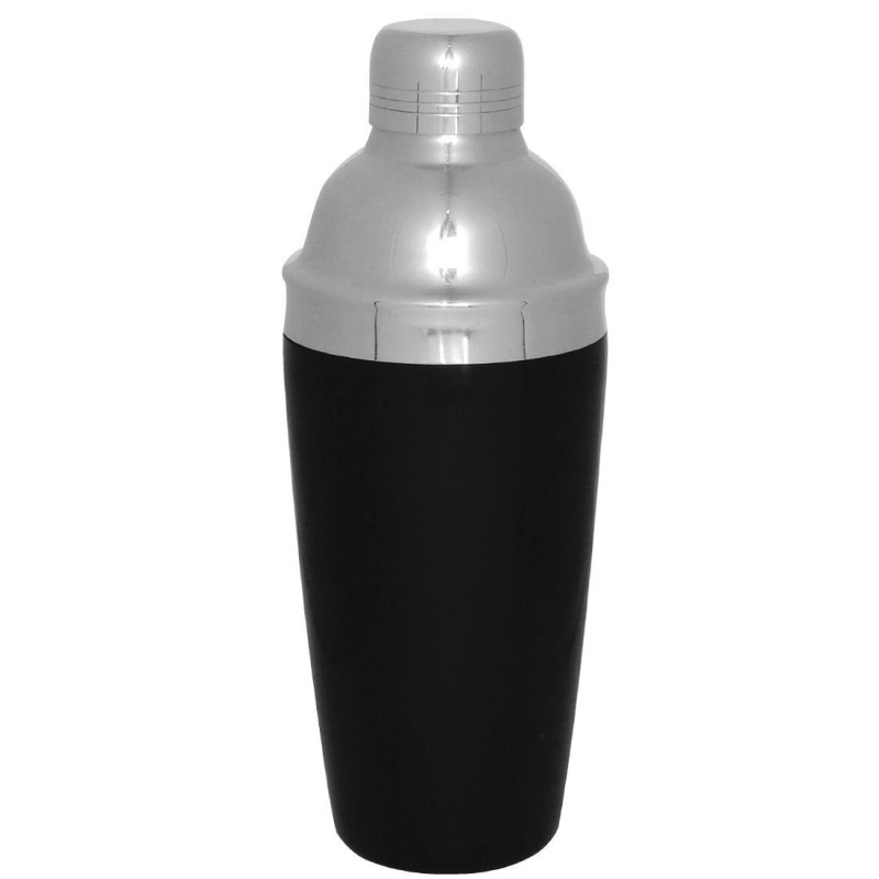 Shaker À Cocktail 3 Pièces Noir 700 Ml - Olympia - Fourniresto Shaker À Cocktail 3 Pièces Noir 700 Ml - Olympia - Fourniresto