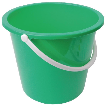 Ümmargune roheline plastikust ämber 10 L - Jantex - Fourniresto