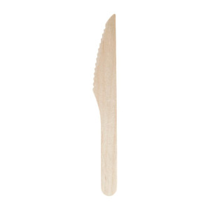 Puidust biolagunev nuga 165 mm - 100 tk komplektis - Fiesta Green - Fourniresto