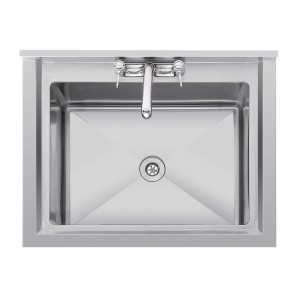 Sügav valamu koos seljatoega 100 L 770 x 600 mm - Vogue - Fourniresto