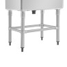 Sügav valamu koos seljatoega 100 L 770 x 600 mm - Vogue - Fourniresto