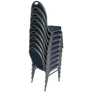 Must Banketttool musta ovaalse seljatoega - 4 tk komplektis - Bolero - Fourniresto