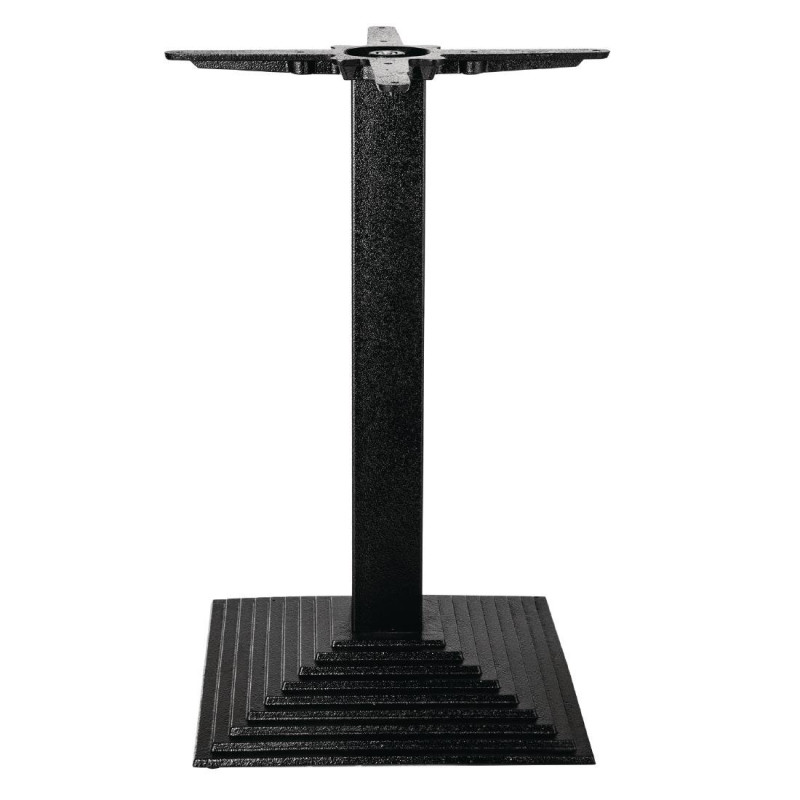 Pied De Table Carré Effet Escalier En Fonte 425 X 720 Mm - Bolero - Fourniresto Pied De Table Carré Effet Escalier En Fonte 425 X 720 Mm - Bolero - Fourniresto