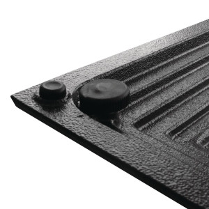 Lauajala ruudukujuline trepi mõjuga valatud raud 425 x 720 mm - Bolero - Fourniresto
