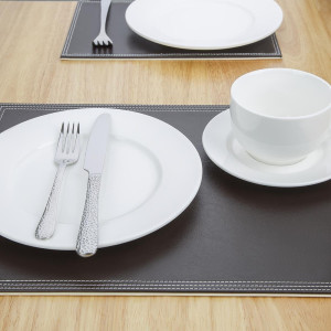 Lauakate kunstnahast pruun 300 x 400 mm - Olympia - Fourniresto