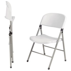 Kokkupandavad valge ja hall tool - 2 tk komplektis - Bolero - Fourniresto